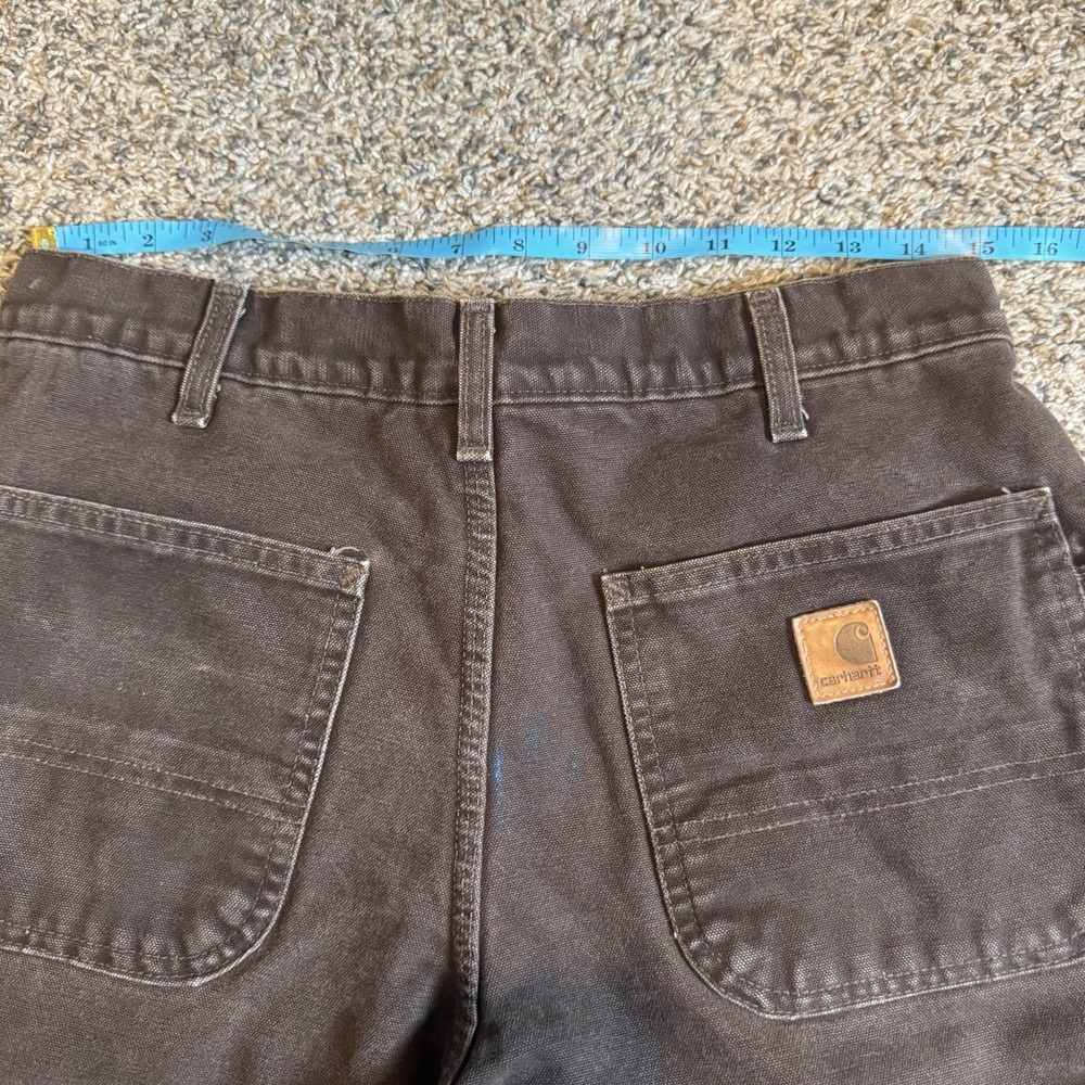 Vintage Carhartt B194 DKB Quilt-Lined Double Knee Duck Canvas Work Pants 32x32 - Picture 9 of 12